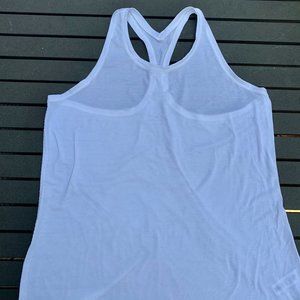 Athleta White Poly/Spandex Tank Top L